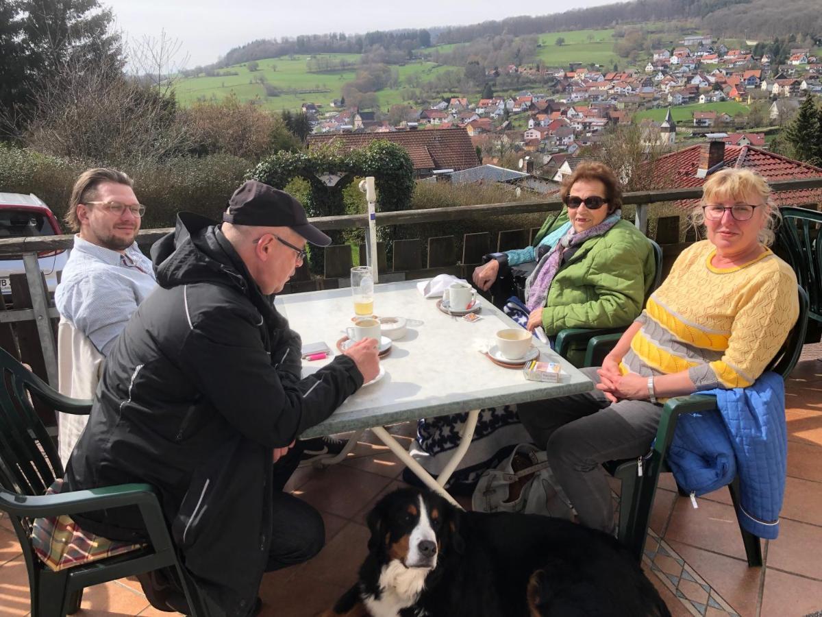 Cafe Pension Sonnenkanzel Staatsbad Brückenau Eksteriør billede