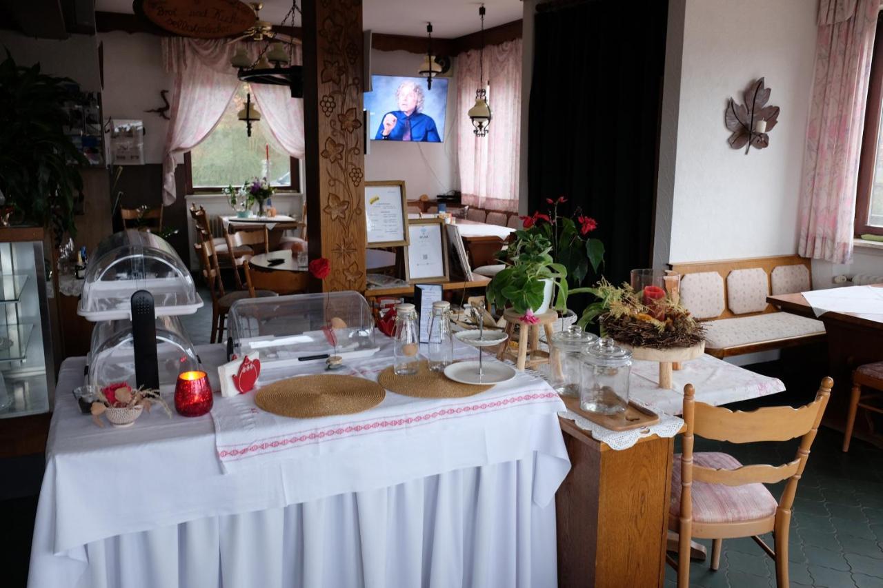 Cafe Pension Sonnenkanzel Staatsbad Brückenau Eksteriør billede