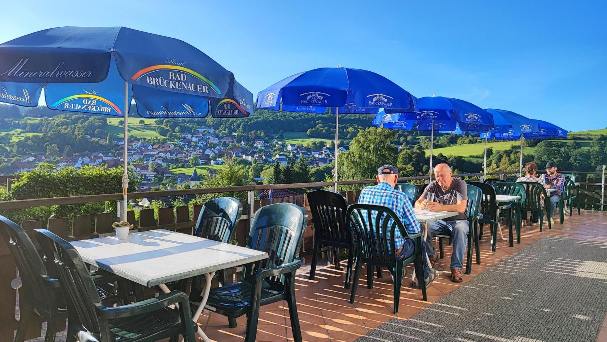 Cafe Pension Sonnenkanzel Staatsbad Brückenau Eksteriør billede